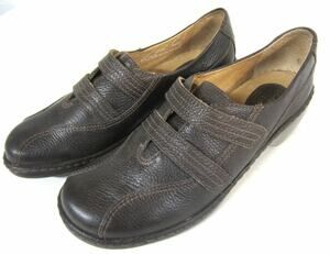 Clarks Artisan Brazil Leather Slip On Euro Loafers Adjustable Straps 6.5M 36